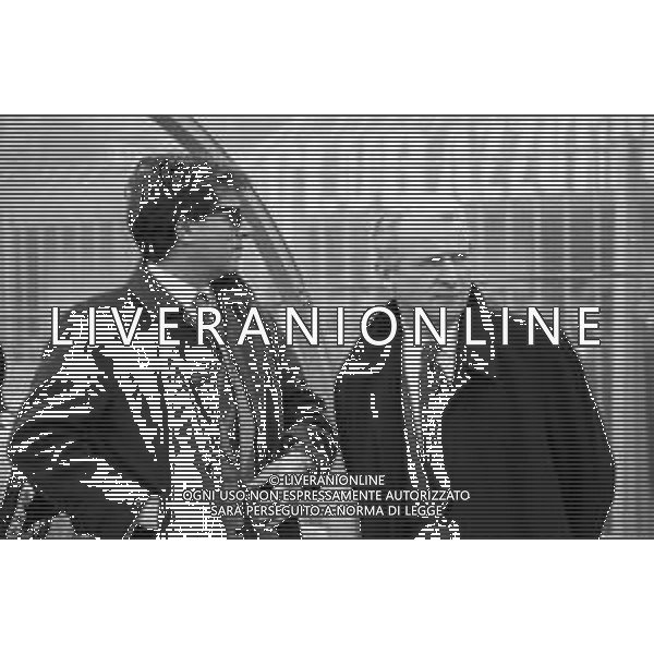 NEG- RETROSPETTIVA GIOVANNI TRAPATTONI ALLENATORE NELLA FOTO GIOVANNI TRAPATTONI JUVENTUS CALCIO NELL’ANNO 1992-1993 CON IL DOTT. PASQUALE BERGAMO AG ALDO LIVERANI SAS