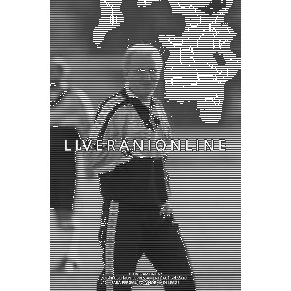 NEG- RETROSPETTIVA GIOVANNI TRAPATTONI ALLENATORE NELLA FOTO GIOVANNI TRAPATTONI JUVENTUS CALCIO NELL’ANNO 1992-1993 DURANTE L’ALLENAMENTO AG ALDO LIVERANI SAS