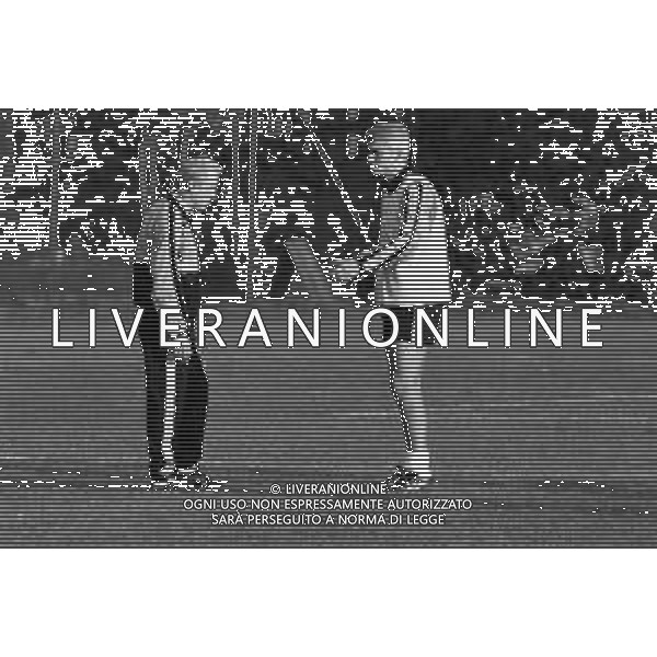 NEG- RETROSPETTIVA GIOVANNI TRAPATTONI ALLENATORE NELLA FOTO GIOVANNI TRAPATTONI JUVENTUS CALCIO NELL’ANNO 1992-1993 DURANTE L’ALLENAMENTO CON IL CALCIATORE FABRIZIO RAVANELLI AG ALDO LIVERANI SAS