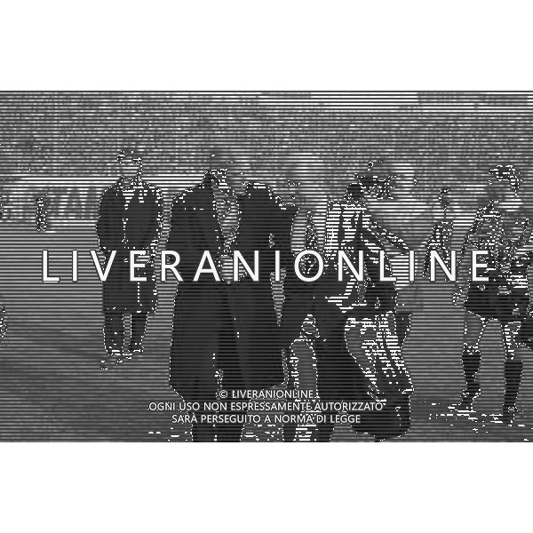 NEG- RETROSPETTIVA GIOVANNI TRAPATTONI ALLENATORE NELLA FOTO GIOVANNI TRAPATTONI JUVENTUS CALCIO NELL’ANNO 1992-1993 CON MARCELLO LIPPI (ATALANTA) AG ALDO LIVERANI SAS