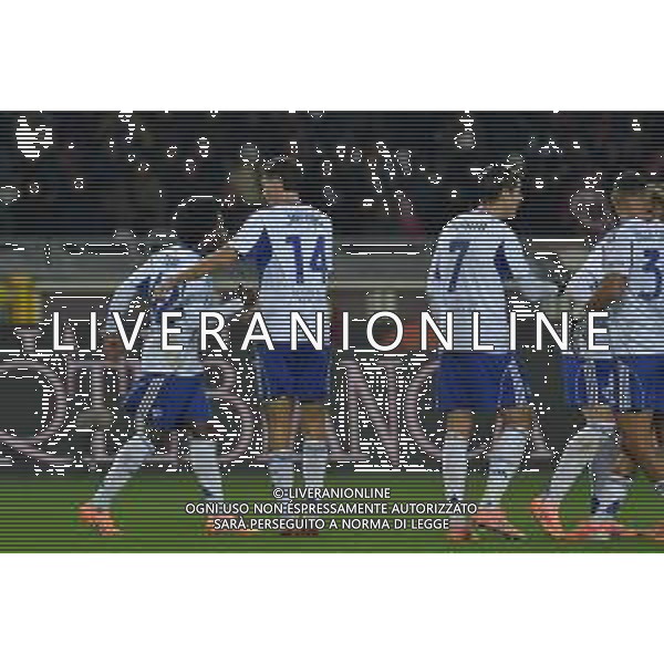 TVMV-Torino 24.11.2025 Stadio Grande Torino @Manuela Viganti/Ag. Aldo Liverani sas Torino vs Como Campionato Calcio Serie A Enilive 2025/2026 12a giornata Nella foto: esultanza como dopo il gol di jarden addai ©TVMV Viganti - AGENZIA ALDO LIVERANI SAS