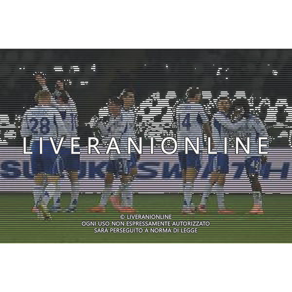 TVMV-Torino 24.11.2025 Stadio Grande Torino @Manuela Viganti/Ag. Aldo Liverani sas Torino vs Como Campionato Calcio Serie A Enilive 2025/2026 12a giornata Nella foto: esultanza como dopo il gol di jarden addai