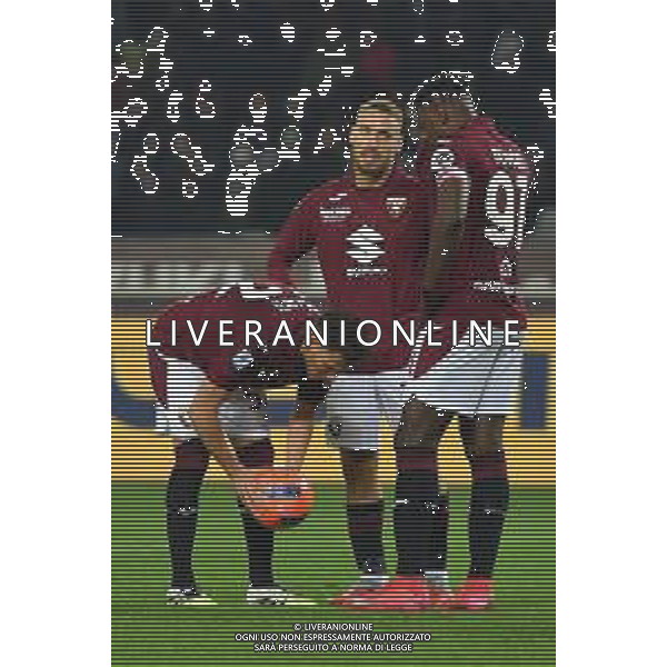 TVMV-Torino 24.11.2025 Stadio Grande Torino @Manuela Viganti/Ag. Aldo Liverani sas Torino vs Como Campionato Calcio Serie A Enilive 2025/2026 12a giornata Nella foto: Kristian Asllani cerca di battere il calcio di rigore