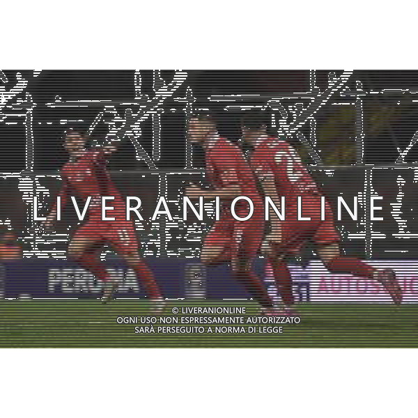 Perugia vs Vis Pesaro Campionato Serie C Sky Wifi - 15 Giornata Stadio Renato Curi - Perugia 24-11-2025 nella foto Esultanza Angella Foto di Federico Gaetano - ag.Aldo Liverani- AGENZIA ALDO LIVERANI SAS