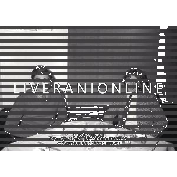 NEG-1982 MILANO CONVEGNO SULLA VICENDA DEL CALCIO SCOMMESSE DELL\'ANNO 1980 NELLA FOTO BRUNO GIORDANO E LIONELLO MANFREDONIA AG ALDO LIVERANI SAS