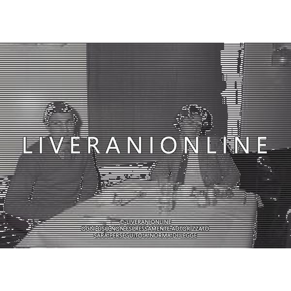 NEG-1982 MILANO CONVEGNO SULLA VICENDA DEL CALCIO SCOMMESSE DELL\'ANNO 1980 NELLA FOTO BRUNO GIORDANO E LIONELLO MANFREDONIA AG ALDO LIVERANI SAS