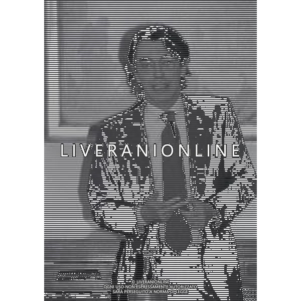 NEG-1995 MILANO IL PRESIDENTE DELL\'INTER MASSIMO MORATTI PRESIEDE UNA RIUNIONE CON GLI INTER CLUB A MILANO NELL\'ANNO 1995 AG ALDO LIVERANI SAS