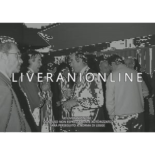 NEG- APPIANO GENTILE- IL PRESIDENTE DELL\'INTER MASSIMO MORATTI INTERVIENE AL NATALE DELLE GIOVANILI DELL\'INTER NELL\'ANNO 1995 NELLA FOTO MASSIMO MORATTI CON MARIO CORSO AG ALDO LIVERANI SAS