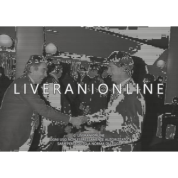 NEG- APPIANO GENTILE- IL PRESIDENTE DELL\'INTER MASSIMO MORATTI INTERVIENE AL NATALE DELLE GIOVANILI DELL\'INTER NELL\'ANNO 1995 NELLA FOTO MASSIMO MORATTI CON ANGELO DOMENGHINI AG ALDO LIVERANI SAS