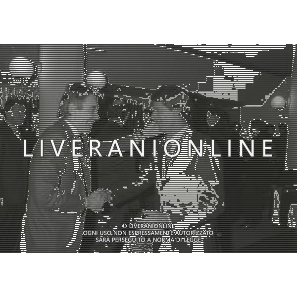 NEG- APPIANO GENTILE- IL PRESIDENTE DELL\'INTER MASSIMO MORATTI INTERVIENE AL NATALE DELLE GIOVANILI DELL\'INTER NELL\'ANNO 1995 NELLA FOTO MASSIMO MORATTI CON ANGELO DOMENGHINI AG ALDO LIVERANI SAS