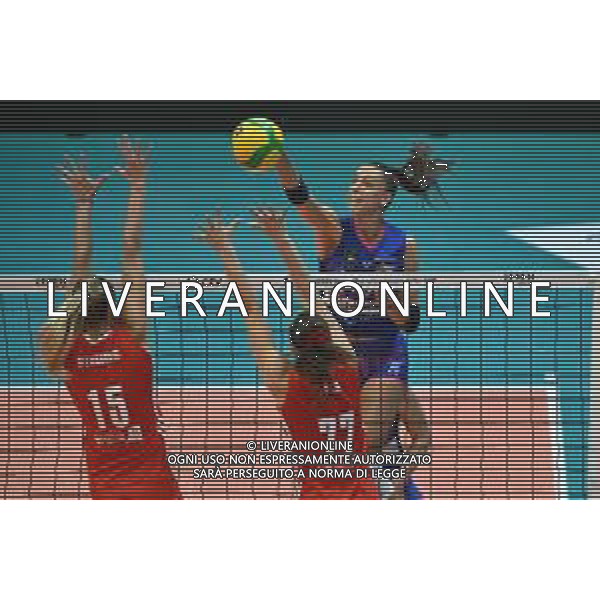 TVRG Milano vs Olympiacos nella foto Rebecca Piva (Vero Volley Milano) Monza 26-11-2025 Opiquad Arena Numia Vero Volley Milano vs Olympiacos Pireo CEV Champions League - Pool C 1a giornata foto Roberto Garavaglia/Agenzia Aldo Liverani sas