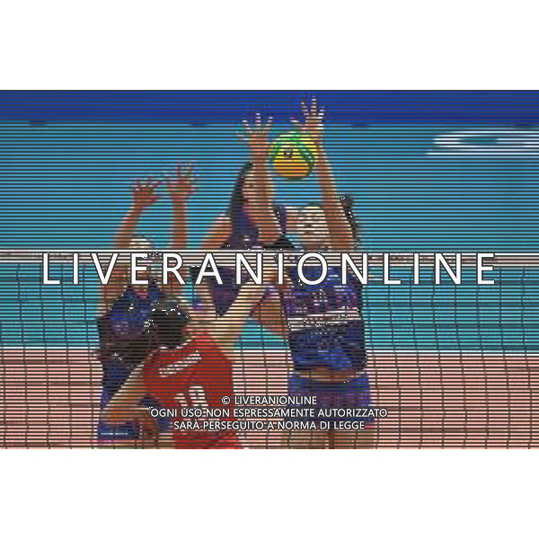 TVRG Milano vs Olympiacos nella foto Hena Kurtagic (Vero Volley Milano) Monza 26-11-2025 Opiquad Arena Numia Vero Volley Milano vs Olympiacos Pireo CEV Champions League - Pool C 1a giornata foto Roberto Garavaglia/Agenzia Aldo Liverani sas