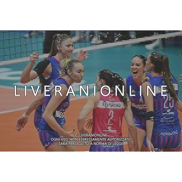 TVRG Milano vs Olympiacos nella foto esultanza Vero Volley Milano dopo un punto Monza 26-11-2025 Opiquad Arena Numia Vero Volley Milano vs Olympiacos Pireo CEV Champions League - Pool C 1a giornata foto Roberto Garavaglia/Agenzia Aldo Liverani sas