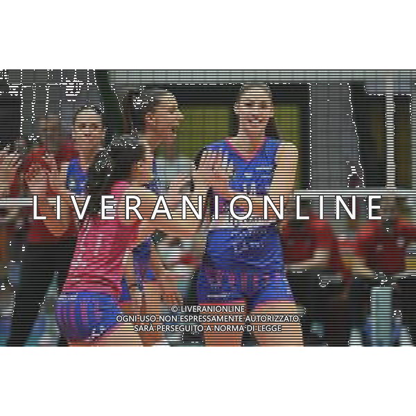 TVRG Milano vs Olympiacos nella foto esultanza Vero Volley Milano dopo un punto Monza 26-11-2025 Opiquad Arena Numia Vero Volley Milano vs Olympiacos Pireo CEV Champions League - Pool C 1a giornata foto Roberto Garavaglia/Agenzia Aldo Liverani sas