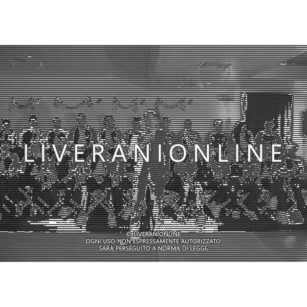 NEG--1995-1996 MILANO RADUNO INTER ALL\'HARBOUR CLUB NELLA FOTO MASSIMO MORATTI AG ALDO LIVERNI SAS