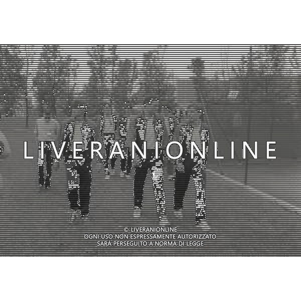 NEG--1995-1996 MILANO RADUNO INTER ALL\'HARBOUR CLUB NELLA FOTO ALESSANDRO BIANCHI-GIANLUCA FESTAE ANTONIO MANICONE AG ALDO LIVERNI SAS