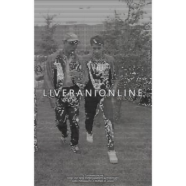 NEG--1995-1996 MILANO RADUNO INTER ALL\'HARBOUR CLUB NELLA FOTO PAUL INCE E MASSIMO PAGANIN AG ALDO LIVERNI SAS