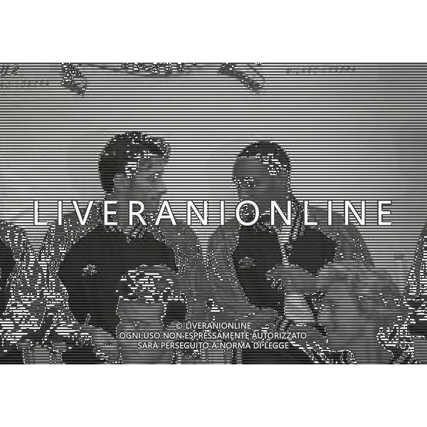 NEG--1995-1996 MILANO RADUNO INTER ALL\'HARBOUR CLUB NELLA FOTO MASSIMO PAGANIN E PAUL INCE AG ALDO LIVERNI SAS