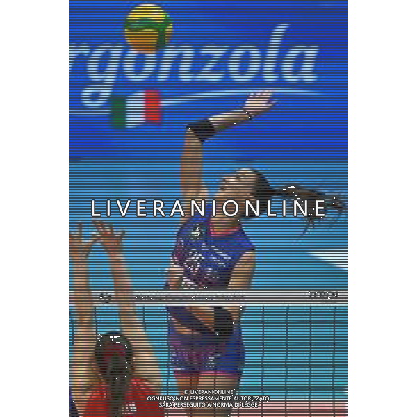 TVRG Milano vs Olympiacos nella foto Rebecca Piva (Vero Volley Milano) Monza 26-11-2025 Opiquad Arena Numia Vero Volley Milano vs Olympiacos Pireo CEV Champions League - Pool C 1a giornata foto Roberto Garavaglia/Agenzia Aldo Liverani sas