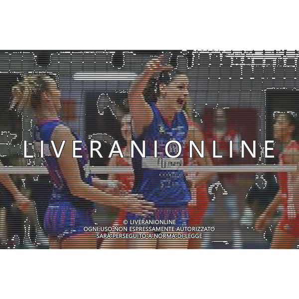 TVRG Milano vs Olympiacos nella foto Benedetta Sartori (Vero Volley Milano) Monza 26-11-2025 Opiquad Arena Numia Vero Volley Milano vs Olympiacos Pireo CEV Champions League - Pool C 1a giornata foto Roberto Garavaglia/Agenzia Aldo Liverani sas