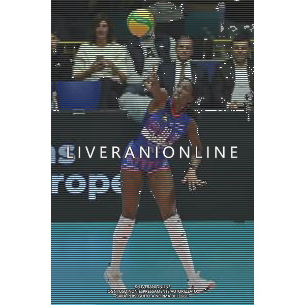 TVRG Milano vs Olympiacos nella foto Paola Egonu (Vero Volley Milano) Monza 26-11-2025 Opiquad Arena Numia Vero Volley Milano vs Olympiacos Pireo CEV Champions League - Pool C 1a giornata foto Roberto Garavaglia/Agenzia Aldo Liverani sas