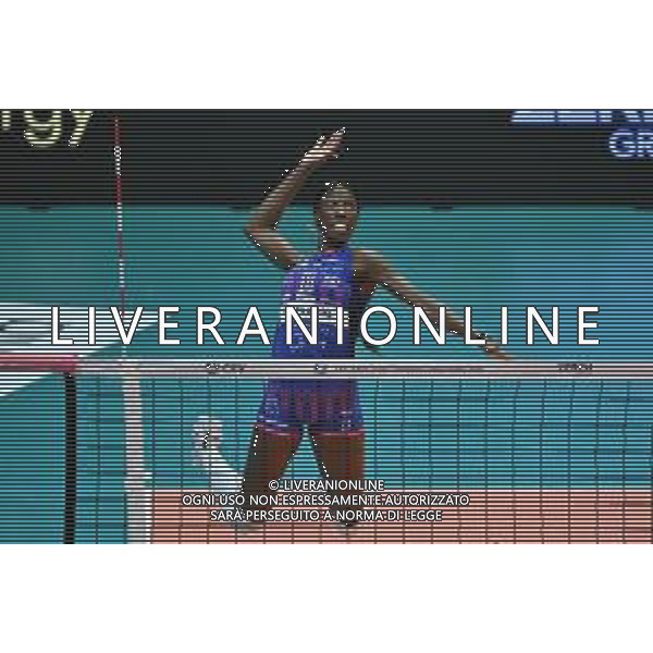 TVRG Milano vs Olympiacos nella foto Paola Egonu (Vero Volley Milano) Monza 26-11-2025 Opiquad Arena Numia Vero Volley Milano vs Olympiacos Pireo CEV Champions League - Pool C 1a giornata foto Roberto Garavaglia/Agenzia Aldo Liverani sas