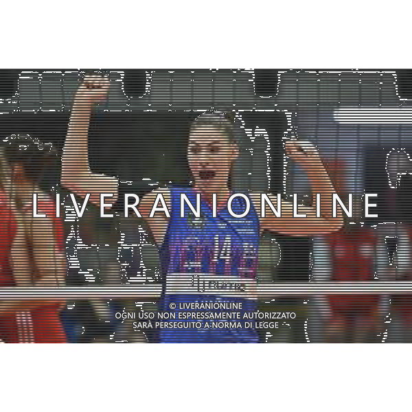 TVRG Milano vs Olympiacos nella foto Hena Kurtagic (Vero Volley Milano) Monza 26-11-2025 Opiquad Arena Numia Vero Volley Milano vs Olympiacos Pireo CEV Champions League - Pool C 1a giornata foto Roberto Garavaglia/Agenzia Aldo Liverani sas