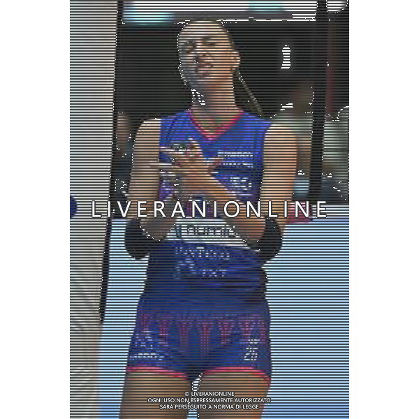 TVRG Milano vs Olympiacos nella foto Rebecca Piva (Vero Volley Milano) Monza 26-11-2025 Opiquad Arena Numia Vero Volley Milano vs Olympiacos Pireo CEV Champions League - Pool C 1a giornata foto Roberto Garavaglia/Agenzia Aldo Liverani sas