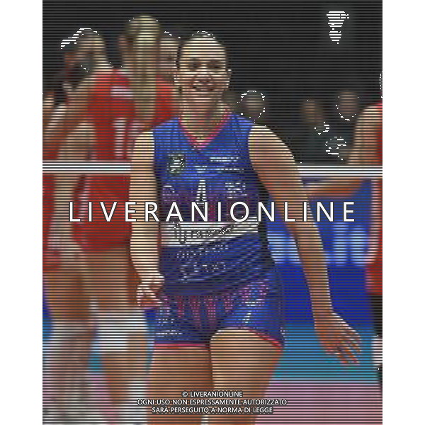 TVRG Milano vs Olympiacos nella foto Francesca Bosio (Vero Volley Milano) Monza 26-11-2025 Opiquad Arena Numia Vero Volley Milano vs Olympiacos Pireo CEV Champions League - Pool C 1a giornata foto Roberto Garavaglia/Agenzia Aldo Liverani sas