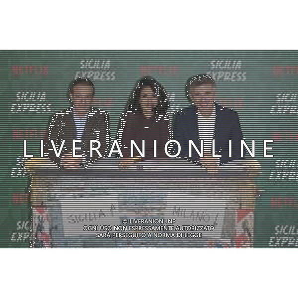 Roma 27 Novembre 2025 Photocall della miniserie Netflix ‘Sicilia Express’ Nella Foto: Salvatore Ficarra, Barbara Tabita, Valentino Picone Foto Credit: Andrea Bracaglia- AGENZIA ALDO LIVERANI SAS