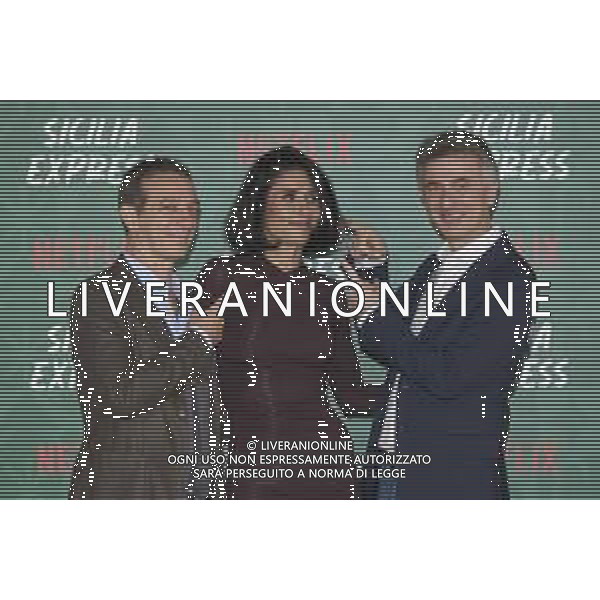 Roma 27 Novembre 2025 Photocall della miniserie Netflix ‘Sicilia Express’ Nella Foto: Salvatore Ficarra, Barbara Tabita, Valentino Picone Foto Credit: Andrea Bracaglia- AGENZIA ALDO LIVERANI SAS