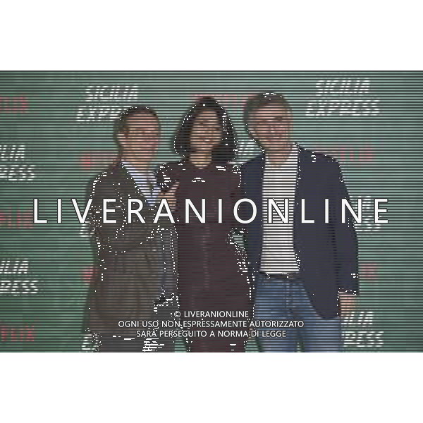 Roma 27 Novembre 2025 Photocall della miniserie Netflix ‘Sicilia Express’ Nella Foto: Salvatore Ficarra, Barbara Tabita, Valentino Picone Foto Credit: Andrea Bracaglia- AGENZIA ALDO LIVERANI SAS