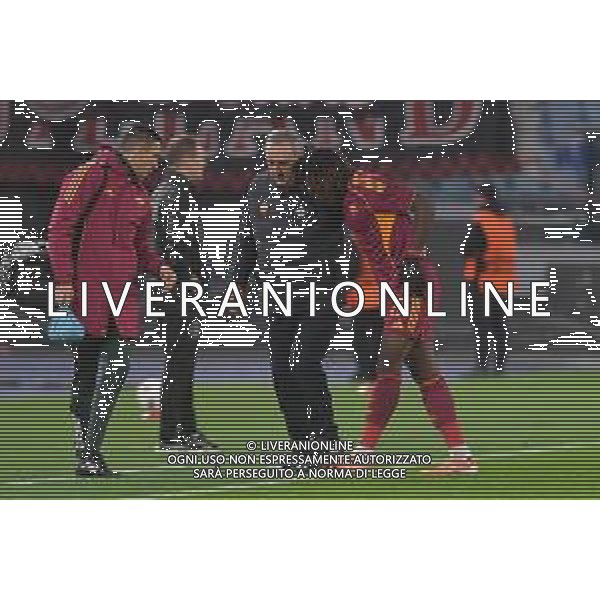 Roma vs Midtjylland Europa League - 5 Giornata Stadio Olimpico - Roma 27-11-2025 nella foto Infortunio Kone’ Foto Federico Gaetano - ag Aldo liverani ©Federico Gaetano - AGENZIA ALDO LIVERANI SAS
