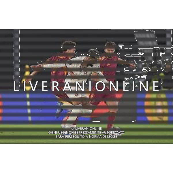 Roma vs Midtjylland Europa League - 5 Giornata Stadio Olimpico - Roma 27-11-2025 nella foto El Aynaoui e Billing Foto Federico Gaetano - ag Aldo liverani ©Federico Gaetano - AGENZIA ALDO LIVERANI SAS