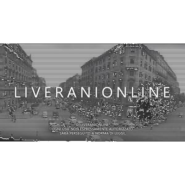 NEG-1950 ROMA VIA VENETO E VIA PIEMONTE FOTO SANDRO VESPASI9ANI-AG ALDO LIVERANI SAS