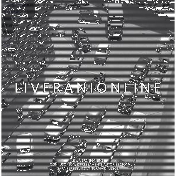 NEG-1950 ROMA VIA VENETO E VIA PIEMONTE FOTO SANDRO VESPASI9ANI-AG ALDO LIVERANI SAS