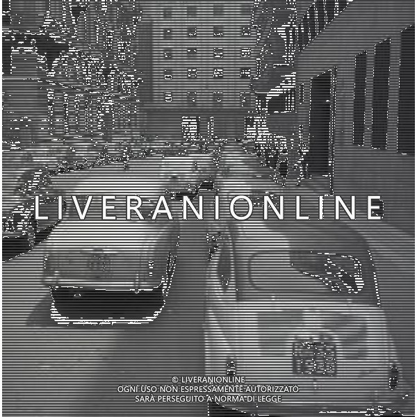 NEG-1950 ROMA VIA VENETO E VIA PIEMONTE FOTO SANDRO VESPASI9ANI-AG ALDO LIVERANI SAS