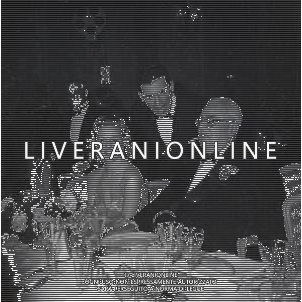 NEG-AGA KHAN AL FESTIVAL DI CANNES NELL\'ANNO 1954 AG ALDO LIVERANI SAS