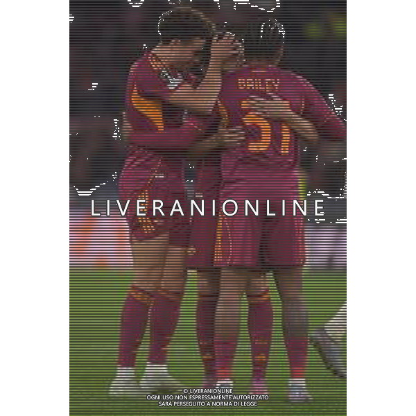 Roma vs Midtjylland Europa League - 5 Giornata Stadio Olimpico - Roma 27-11-2025 nella foto Esultanza Roma Foto Federico Gaetano - ag Aldo liverani ©Federico Gaetano - AGENZIA ALDO LIVERANI SAS