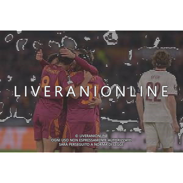Roma vs Midtjylland Europa League - 5 Giornata Stadio Olimpico - Roma 27-11-2025 nella foto Esultanza Roma Foto Federico Gaetano - ag Aldo liverani ©Federico Gaetano - AGENZIA ALDO LIVERANI SAS