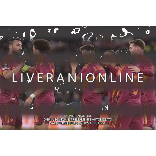 Roma vs Midtjylland Europa League - 5 Giornata Stadio Olimpico - Roma 27-11-2025 nella foto Esultanza Roma Foto Federico Gaetano - ag Aldo liverani ©Federico Gaetano - AGENZIA ALDO LIVERANI SAS
