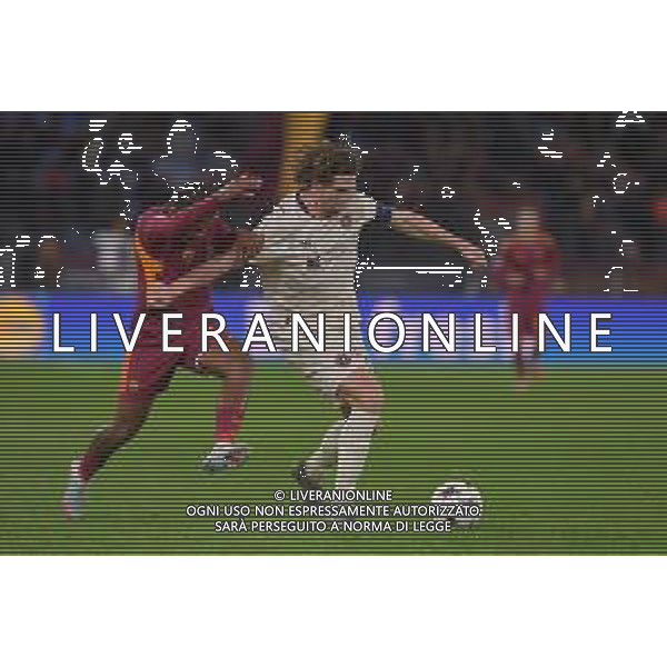 Roma vs Midtjylland Europa League - 5 Giornata Stadio Olimpico - Roma 27-11-2025 nella foto Bailey e Bech Foto Federico Gaetano - ag Aldo liverani ©Federico Gaetano - AGENZIA ALDO LIVERANI SAS