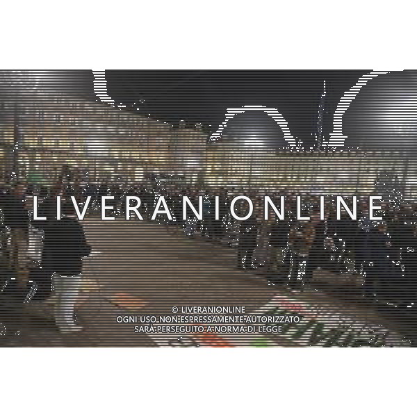 Torino 27-11-2025 Presidio davanti alla prefettura per chiedere la liberazione di Mohamed Shahin Imam della moschea di via Saluzzo a Torino nella foto i manifestanti Foto Gla/ag. Aldo Liverani s.a.s- AGENZIA ALDO LIVERANI SAS- AGENZIA ALDO LIVERANI SAS