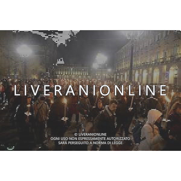 Torino 27-11-2025 Presidio davanti alla prefettura per chiedere la liberazione di Mohamed Shahin Imam della moschea di via Saluzzo a Torino nella foto i manifestanti Foto Gla/ag. Aldo Liverani s.a.s- AGENZIA ALDO LIVERANI SAS- AGENZIA ALDO LIVERANI SAS