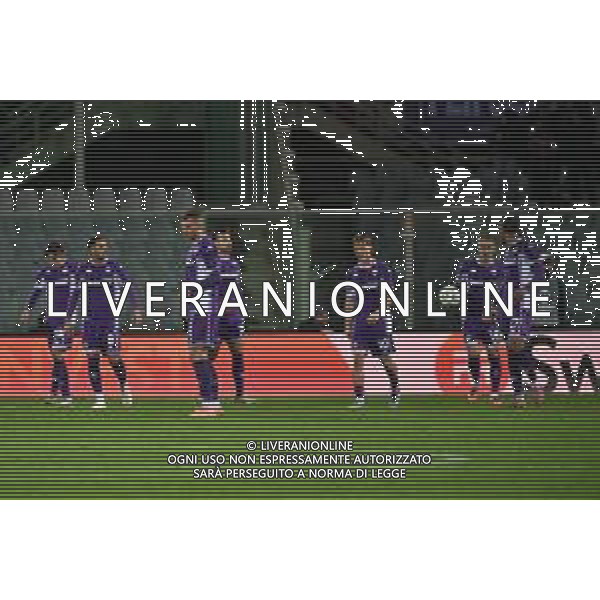 TVRG Fiorentina vs AEK Atene nella foto delusione Fiorentina dopo il gol subito Firenze 27-11-2025 Stadio Artemio Franchi Fiorentina vs AEK Atene UEFA Conference League fase a girone unico - 4a giornata foto Roberto Garavaglia/Agenzia Aldo Liverani sas