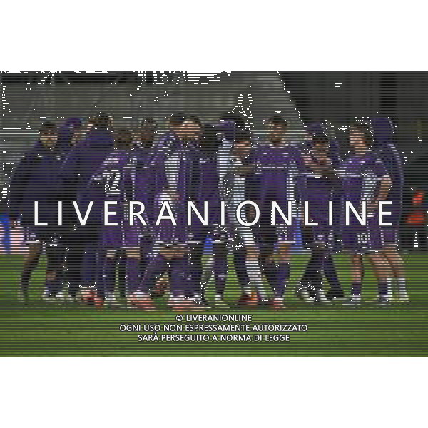 TVRG Fiorentina vs AEK Atene nella foto delusione Fiorentina a fine gara Firenze 27-11-2025 Stadio Artemio Franchi Fiorentina vs AEK Atene UEFA Conference League fase a girone unico - 4a giornata foto Roberto Garavaglia/Agenzia Aldo Liverani sas