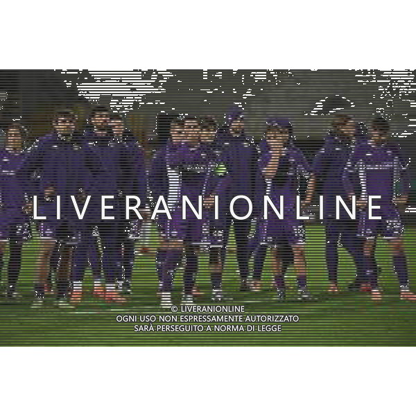 TVRG Fiorentina vs AEK Atene nella foto delusione Fiorentina a fine gara Firenze 27-11-2025 Stadio Artemio Franchi Fiorentina vs AEK Atene UEFA Conference League fase a girone unico - 4a giornata foto Roberto Garavaglia/Agenzia Aldo Liverani sas