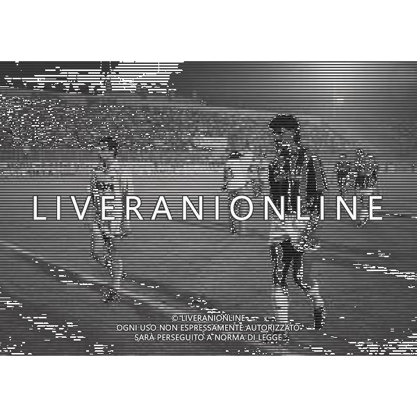 NEG-21-09-1988 BERGAMO-COPPA ITALIA MILAN-VERONA 1-1 NELLA FOTO MARIO BORTOLAZZI E FRANK RIJKAARD AG ALDO LIVERANI SAS