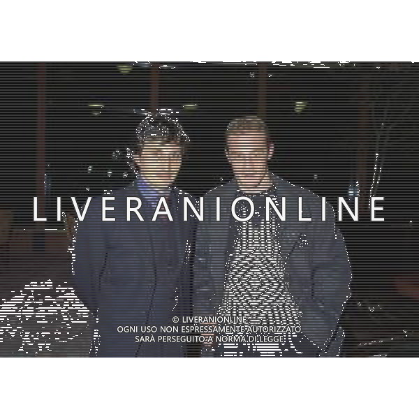 NEG-26-01-1997 MILANO CALCIIOMERCATO IL NUOVO ACQUISTO DELL\'UDINESE CALCIO REGIX GENEAUX NELLA FOTO GINO POZZO DIRIGENTE UDINESE CALCIO CON REGIX GENEAUX AG ALDO LIVERANI SAS