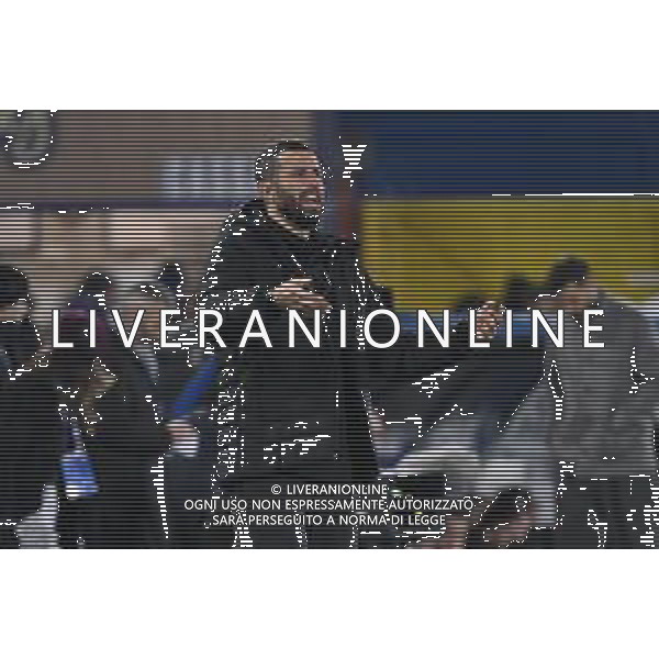 TVRG Como vs Sassuolo nella foto Fabio Grosso allenatore Sassuolo Como 28-11-2025 Stadio Giuseppe Sinigaglia Como vs Sassuolo Campionato Serie A Enilive - 13a giornata foto Roberto Garavaglia/Agenzia Aldo Liverani sas